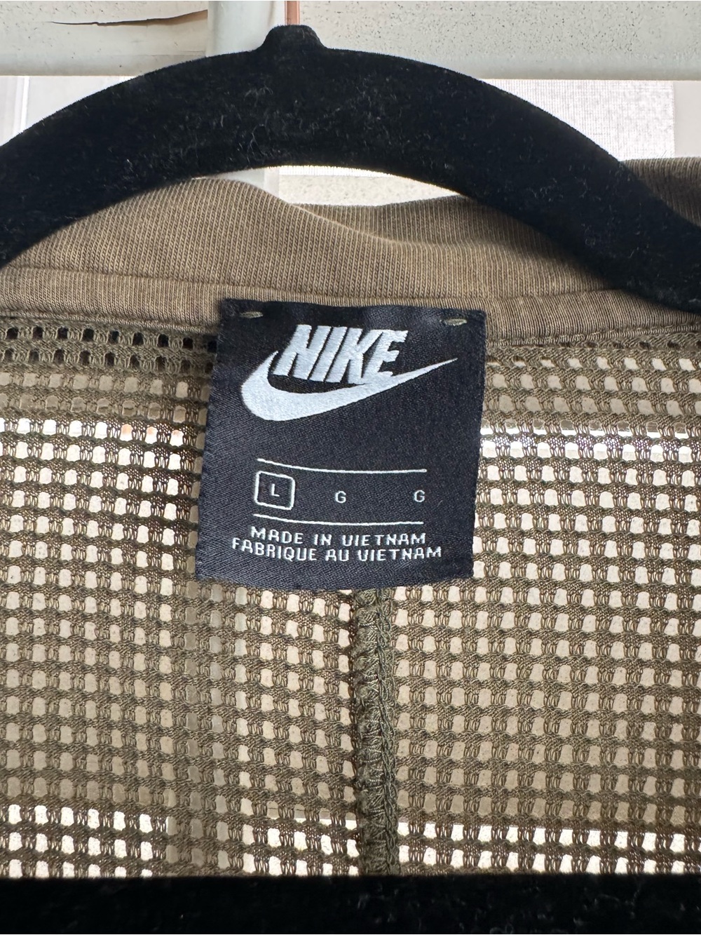 Nike Olive Green Mesh Zip-Up Jacket - Picture 4 of 14